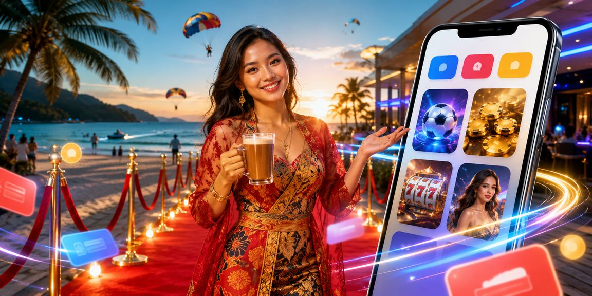 Pengguna menyemak keputusan loteri mudah alih 2130 di Langkawi Malaysia